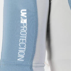 Gul Womens Recore Short Sleeve UV Rashguard -Mystic Shop 202320Gul20Womens20Recore20Short20Sleeve20Rashguard20Rg0330 B920Blue20Grey20Close20Up2033.2000x2000