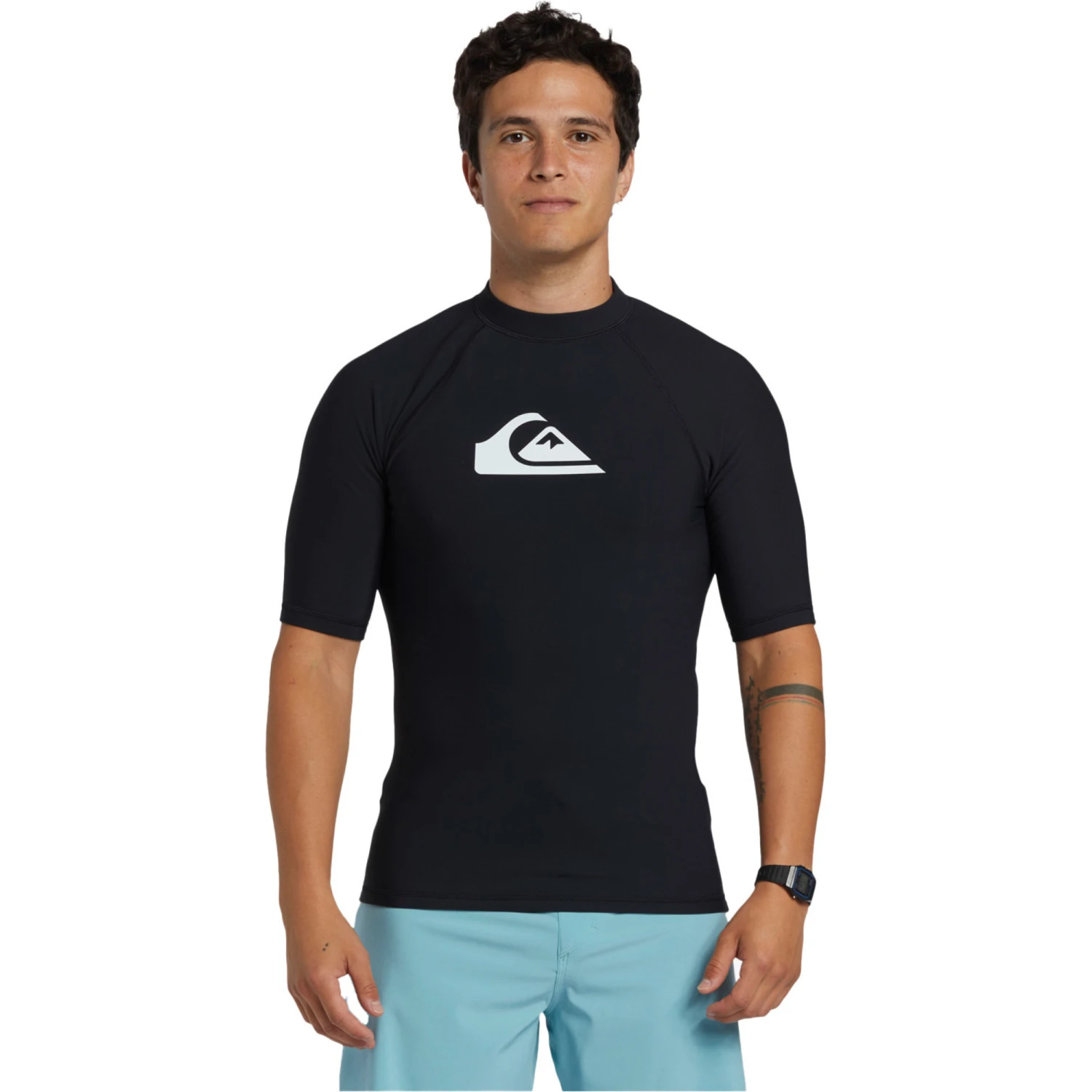 Quiksilver Mens Heater Short Sleeve Rash Vest 3 Quiksilver Mens Heater Short Sleeve Rash Vest
