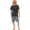 Rip Curl Mens Search Series Short Sleeve Rash Vest -Mystic Shop 202320Rip20Curl20Mens20Search20Series20Short20Sleeve20Rash20Vest2012XMRV20 20Black20Marled20Main.2000x2000