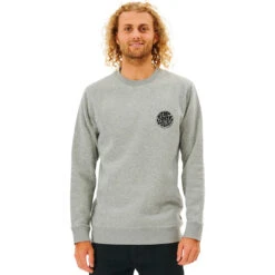 Rip Curl Mens Wetsuit Icon Crew Fleece Jumper