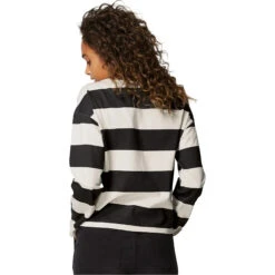 Mystic Womens The Stripe Tee -Mystic Shop 41736 202220Mystic20Womens20The20Stripe20Tee2035105.23007020 20Black20Model20Back.2000x2000
