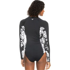Roxy Womens New Panels Detail Long Sleeve Surf Suit -Mystic Shop 43514 202320Roxy20Womens20New20Panels20Detail20Long20Sleeve20Onesie20ERJWR0363220 20Anthracite20Back.2000x2000