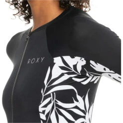 Roxy Womens New Panels Detail Long Sleeve Surf Suit -Mystic Shop 43514 202320Roxy20Womens20New20Panels20Detail20Long20Sleeve20Onesie20ERJWR0363220 20Anthracite20Close20Up201.2000x2000