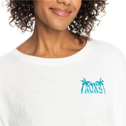 Roxy Womens Backside Sun T-Shirt -Mystic Shop 44521 202320Roxy20Womens20Backside20Sun20T Shirt20ERJZT0556820 20Snow20White20Close20Up.2000x2000