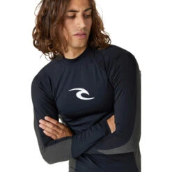 Rip Curl Mens Waves UPF Performance Long Sleeve Rash Vest -Mystic Shop 44713 202320Rip20Curl20Mens20Waves20UPF20Performance20Long20Sleeve20Rash20Vest20141MRV20 20Black207.2000x2000