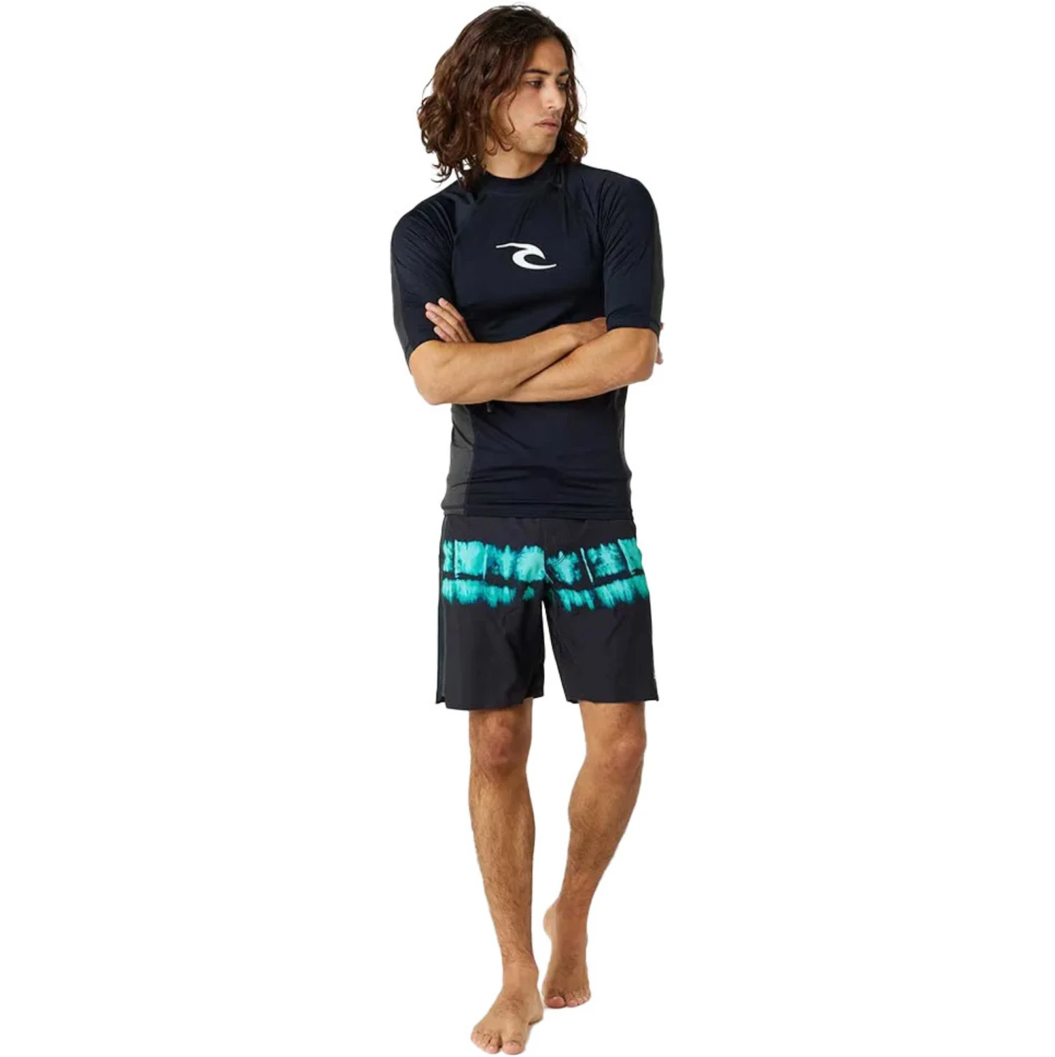 Rip Curl Mens Waves UPF Performance Short Sleeve Rash Vest 5 Rip Curl Mens Waves UPF Performance Short Sleeve Rash Vest - Image 3