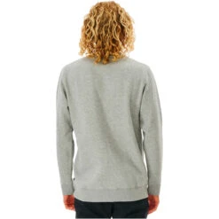 Rip Curl Mens Wetsuit Icon Crew Fleece Jumper -Mystic Shop 44720 202320Rip20Curl20Mens20Wetsuit20Icon20Crew20Fleece20Jumper20CFEHN920 20Grey20Marle203.2000x2000